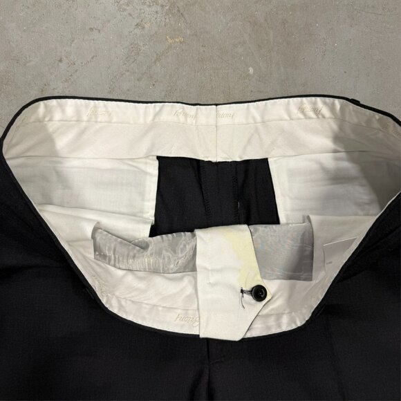 Brioni Dress Pants 110s Wool Trousers Made in Italy Grey Sharkskin W 36 - Picture 3 of 10